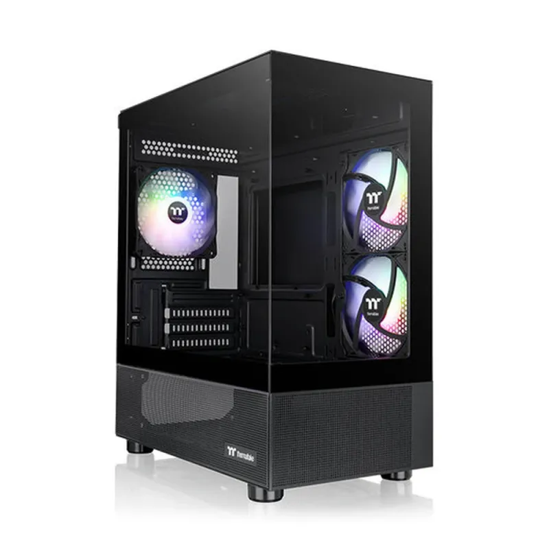 Gabinete Gamer Thermaltake View 170 TG ARGB - Micro Torre - Micro ATX/Mini ITX - 3 Ventiladores - Panel Lateral - CA-1Z4-00M1WN-00