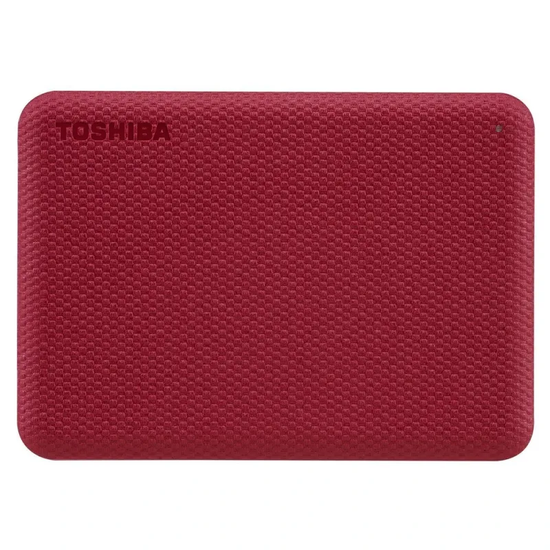 Disco Duro Externo Toshiba Canvio Advance - 2TB - USB 3.0 - Windows/Mac - Rojo - HDTCA20XR3AA