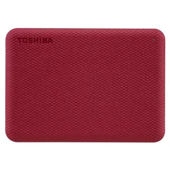 Disco Duro Externo Toshiba Canvio Advance - 4TB - USB 3.0 - Windows/Mac - Rojo - HDTCA40XR3CA