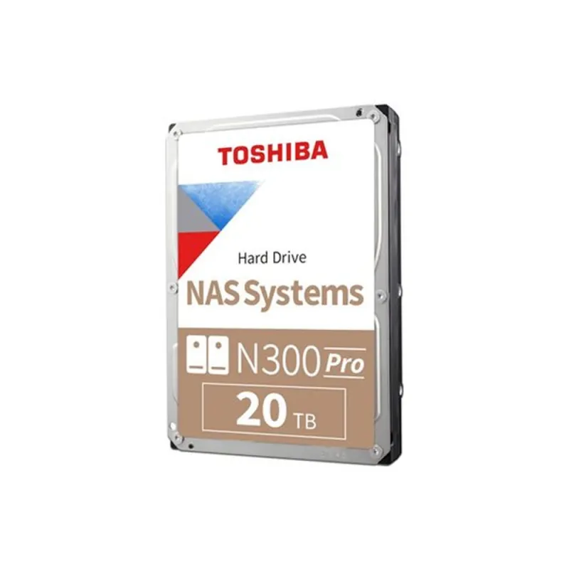 Disco Duro Toshiba N300 Pro - 3.5" - 20TB - SATA - para NAS - HDWG62AXZSTB