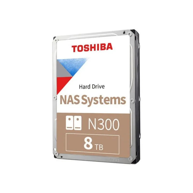 Disco Duro Toshiba N300 - 3.5" - 8TB - SATA - para NAS - HDWG780XZSTA