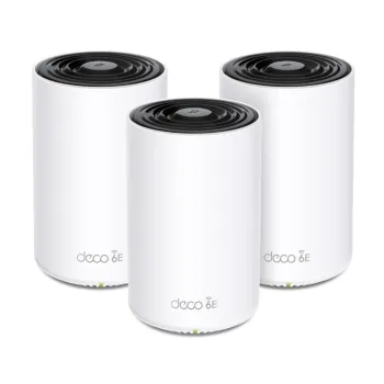 Sistema Wi-Fi DECO XE75 - 6/5/2.4GHz - 2402/2402/574 Mbps - 3x RJ-45 - 4 Antenas Internas - 3 Piezas - DECO XE75(3-PACK)