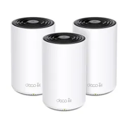 Sistema Wi-Fi TP-LINK DECO XE75 Pro - 2.4/5/6GHz - 574/2402/2402Mbps - 2x RJ-45 - 3 Piezas - DECO XE75 PRO(3-PACK)