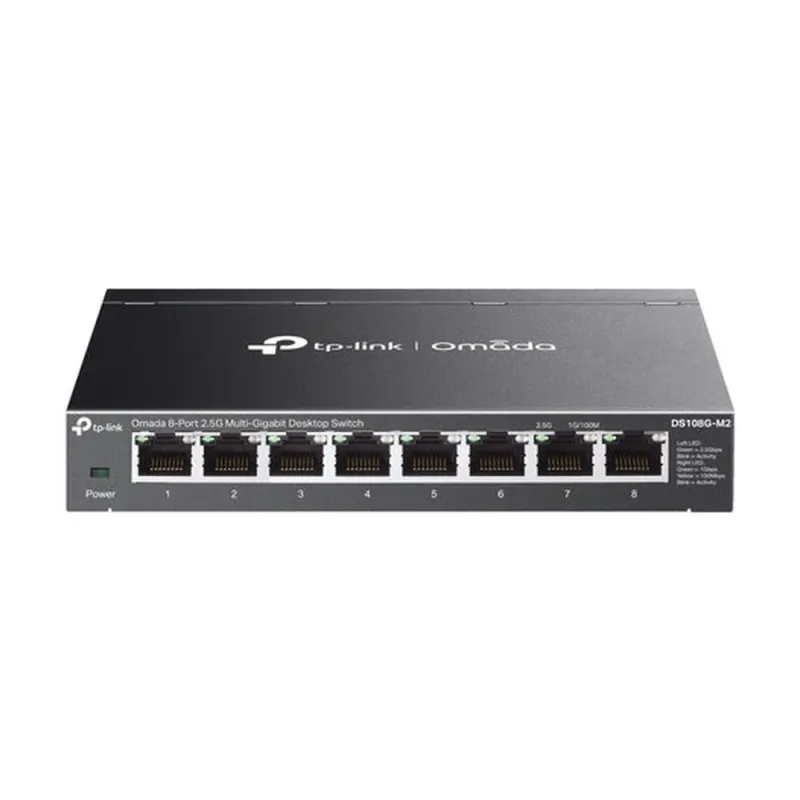 Switch TP-LINK Omada DS108G-M2 - 8 Puertos - Multi-Gigabit - No Administrable - DS108G-M2