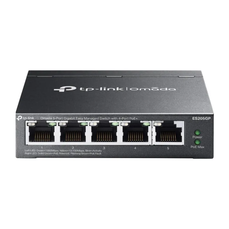 Switch TP-LINK ES205GP - 5 Puertos - Gigabit - 4 PoE - ES205GP