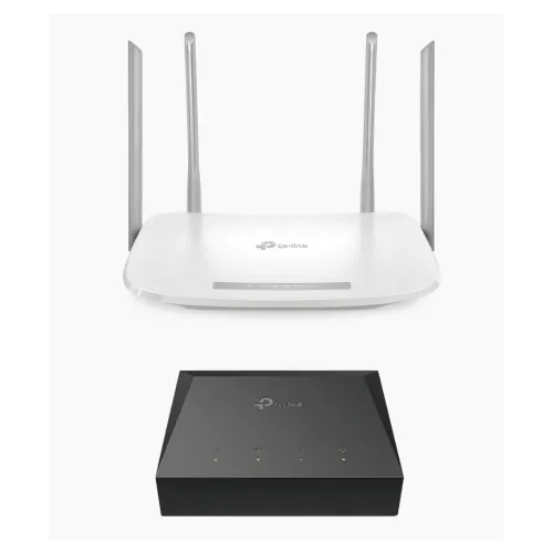 Kit TP-LINK KITONU-EC220G5 - Router Archer EC220G5 - Doble banda - Hasta 1167 Mbps - ONU XZ000G3 - KITONU-EC220G5 Kit TP-LINK KITONU-EC220G5 - Router Archer EC220G5 - Doble banda - Hasta 1167 Mbps - ONU XZ000G3 - KITONU-EC220G5