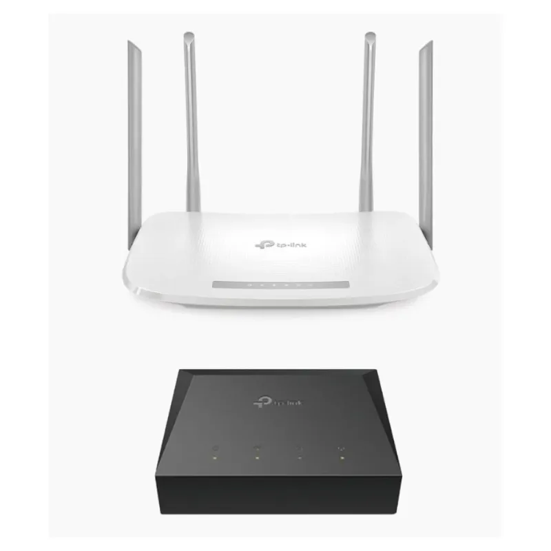 Kit TP-LINK KITONU-EC220G5 - Router Archer EC220G5 - Doble banda - Hasta 1167 Mbps - ONU XZ000G3 - KITONU-EC220G5