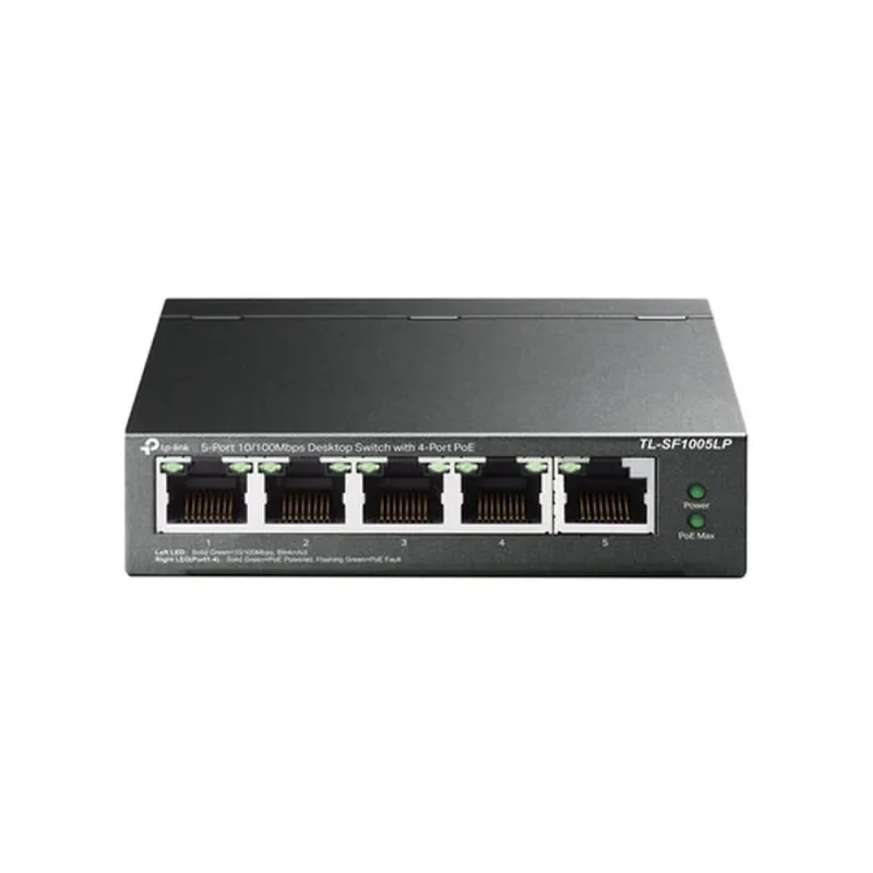 Switch TP-LINK TL-SF1005LP - 5 Puertos - Fast Ethernet - PoE - No Gestionado - TL-SF1005LP