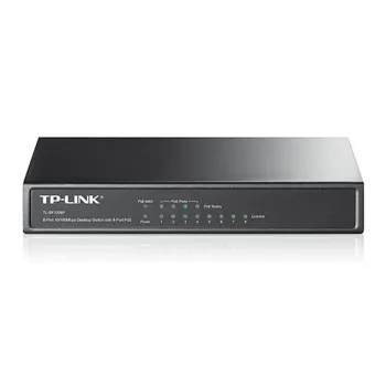 Switch TP-LINK SF1008P - 8 Puertos - Fast Ethernet - PoE - No Gestionado - TL-SF1008P