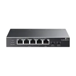 Switch Omada Smart de 5 Puertos Gigabit - 1 Puerto de Entrada PoE++ y 4 Puertos de Salida PoE+ - Para Exterior - Administración Inteligente y Resistente a la Intemperie - TL-SG1005P-PD