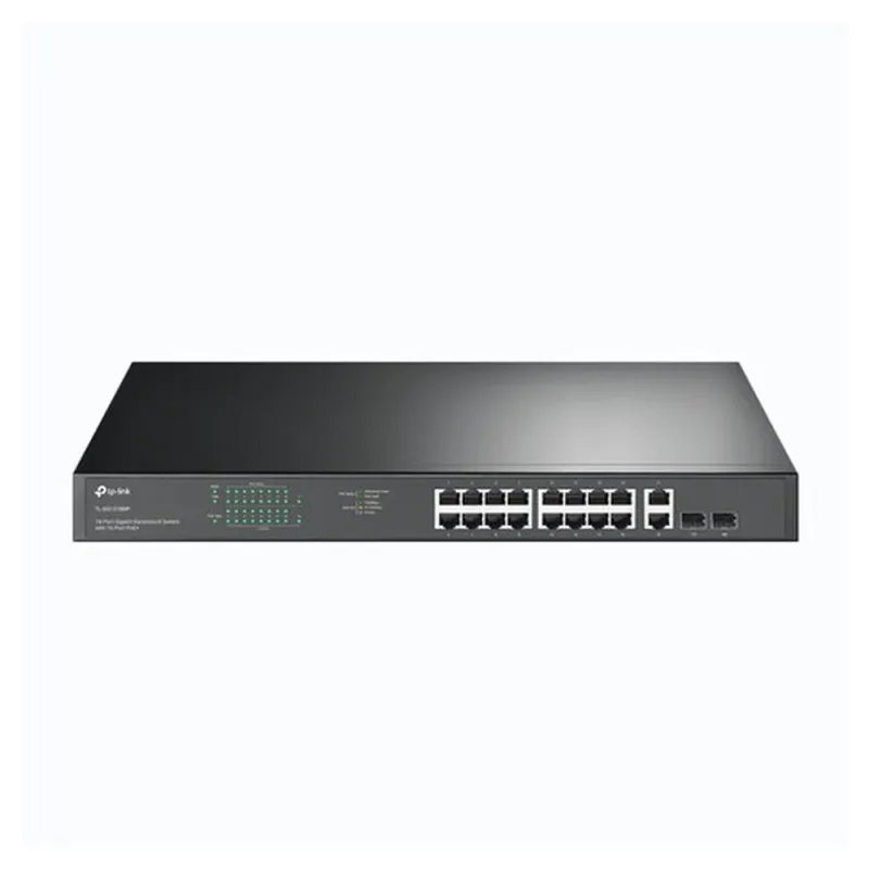Switch TP LINK TL-SG1218MP - 16 Puertos - Gigabit - 2 SFP - No Gestionado - TL-SG1218MP