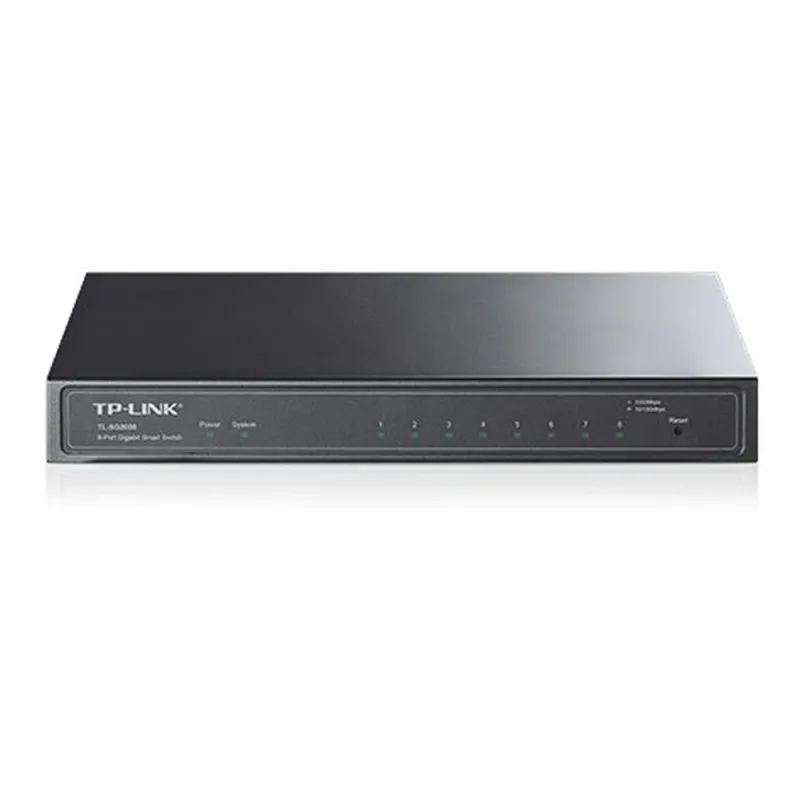 Switch TP-LINK Jetstream - 8 Puertos - Gigabit - Capa 2 - Para Escritorio - TL-SG2008