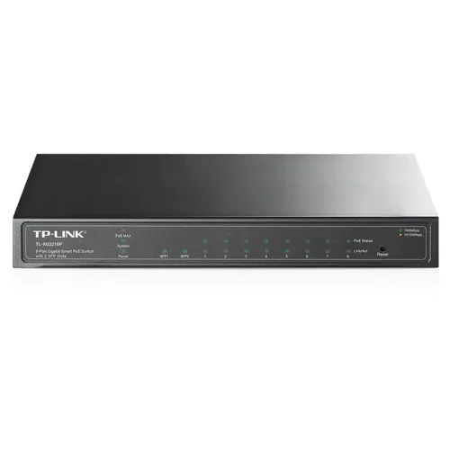 Switch TP-LINK SG2210P - 8 Puertos Gigabit - PoE - 2 SFP - Gestionado - TL-SG2210P Switch TP-LINK SG2210P - 8 Puertos Gigabit - PoE - 2 SFP - Gestionado - TL-SG2210P