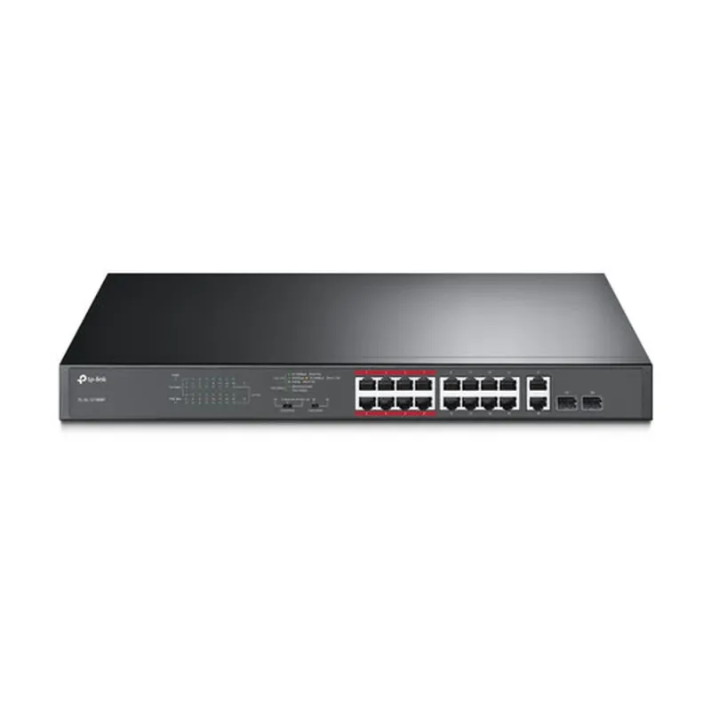 Switch TP-LINK SL1218MP - 16 Puertos - Gigabit - PoE - 2 SFP - No Gestionado - TL-SL1218MP