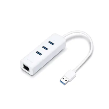 HUB USB TP-LINK UE330 - 3x USB 3.0 - RJ-45 - Blanco - UE330
