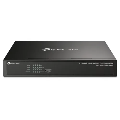 NVR TP-Link Vigi - 8 Canales - Hasta 10TB - HDMI - VGA - VIGI NVR1008H-8MP