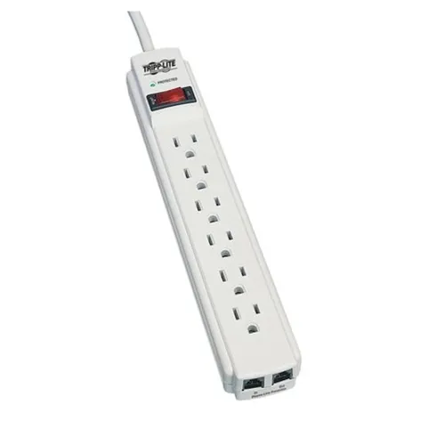 Supresor de Picos Tripp Lite Protect It! - 6 Contactos - 790 Joules - TLP604TEL Supresor de Picos Tripp Lite Protect It! - 6 Contactos - 790 Joules - TLP604TEL