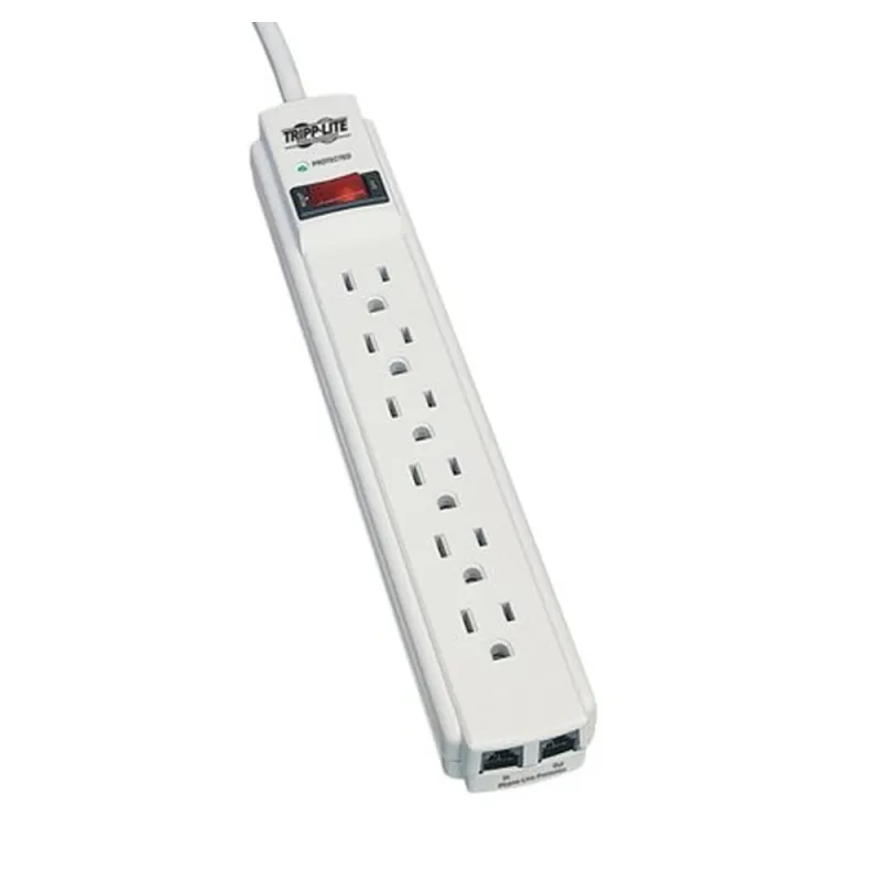 Supresor de Picos Tripp Lite Protect It! - 6 Contactos - 790 Joules - TLP604TEL