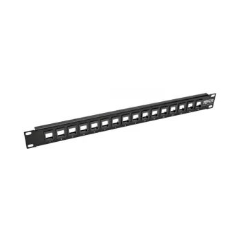 Panel de Parcheo Tripp Lite N062-016-KJ - 16 Puertos - 1U - Cat6A - N062-016-KJ