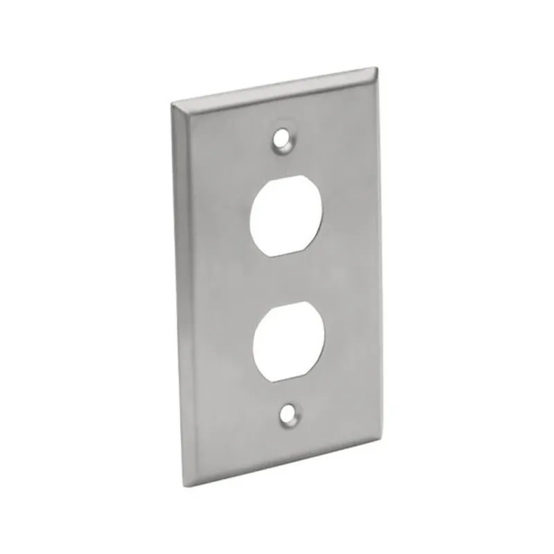 Placa Frontal Tripp Lite N206-FP02-IND - Acero Inoxidable - 2 Puertos - Plata - N206-FP02-IND