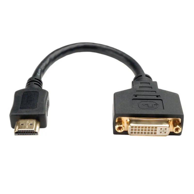 Adaptador Tripp Lite P132-08Nv - DVI-D a HDMI - 20 cm - Negro - P132-08N