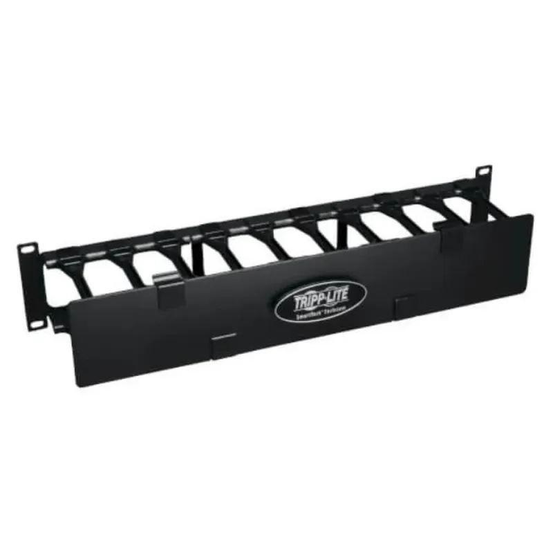 Organizador de cables Tripp-Lite Horizontal de 2U de alta capacidad - SRCABLEDUCT2UHD