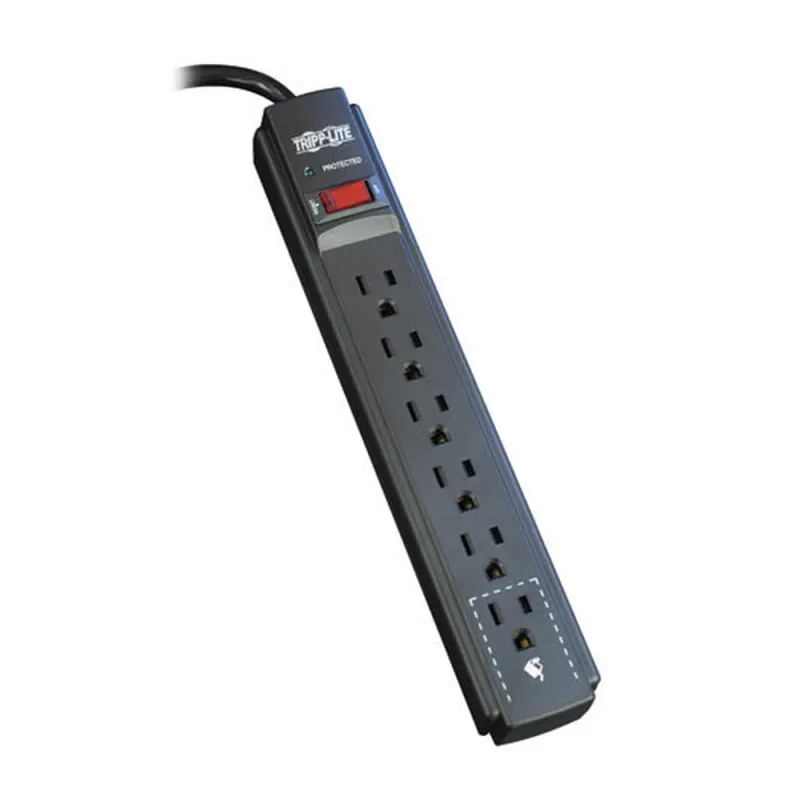 Supresor de Picos Tripp Lite Protect It! - 6 Contactos - 790 Joules - TLP606B