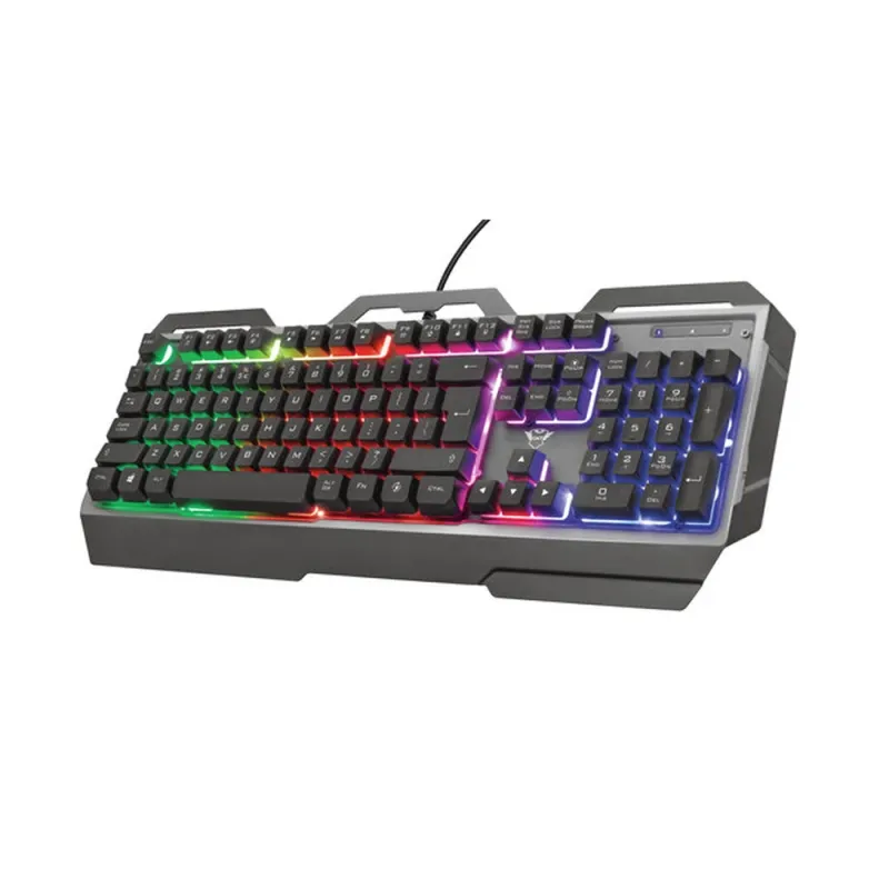 Teclado Gamer Trust GXT 856 Torac - Alámbrico - Español - Multimedia - RGB - 23742