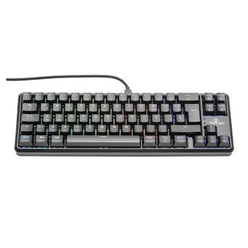 Teclado Gamer Yeyian Akil Series 3500 Alámbrico/Inalámbrico Español Multimedia Rgb Switch Azul - YTM-28210B
