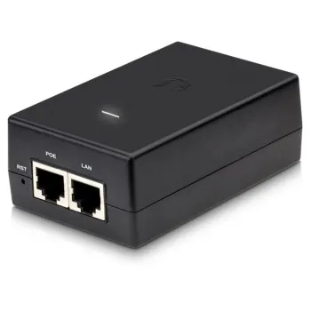 Inyector Ubiquiti - 2x RJ-45 - PoE - Gigabit - 24V - 24W - POE-24-24W-G
