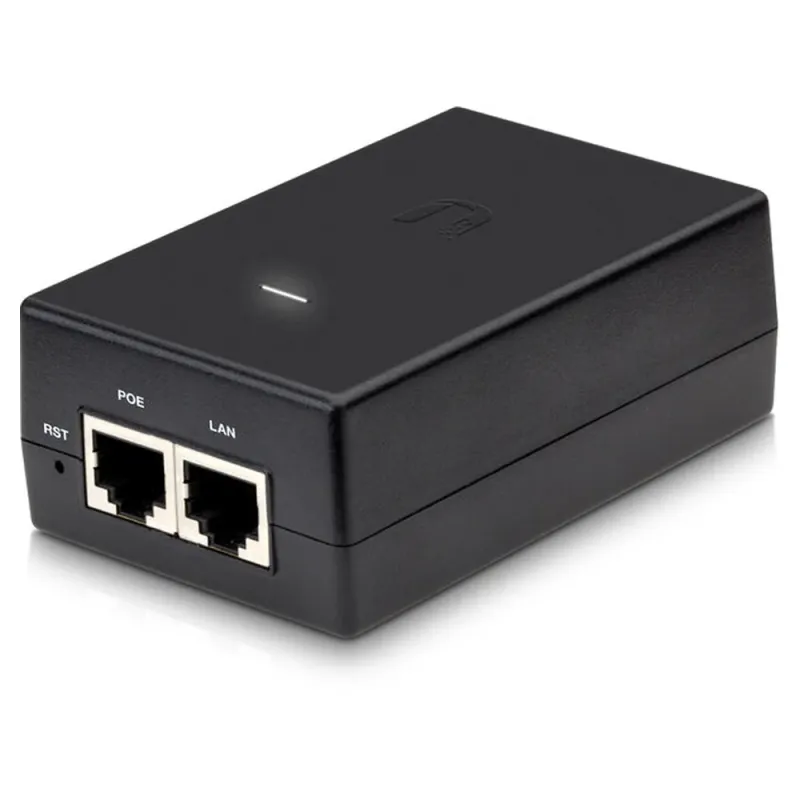 Inyector Ubiquiti - 2x RJ-45 - PoE - Gigabit - 24V - 24W - POE-24-24W-G