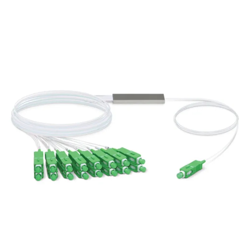 Divisor Óptico Ubiquiti UFiber Splitter - 1 x 16 Salidas - Conectores SC/APC - 1.5m - UF-SPLITTER-16