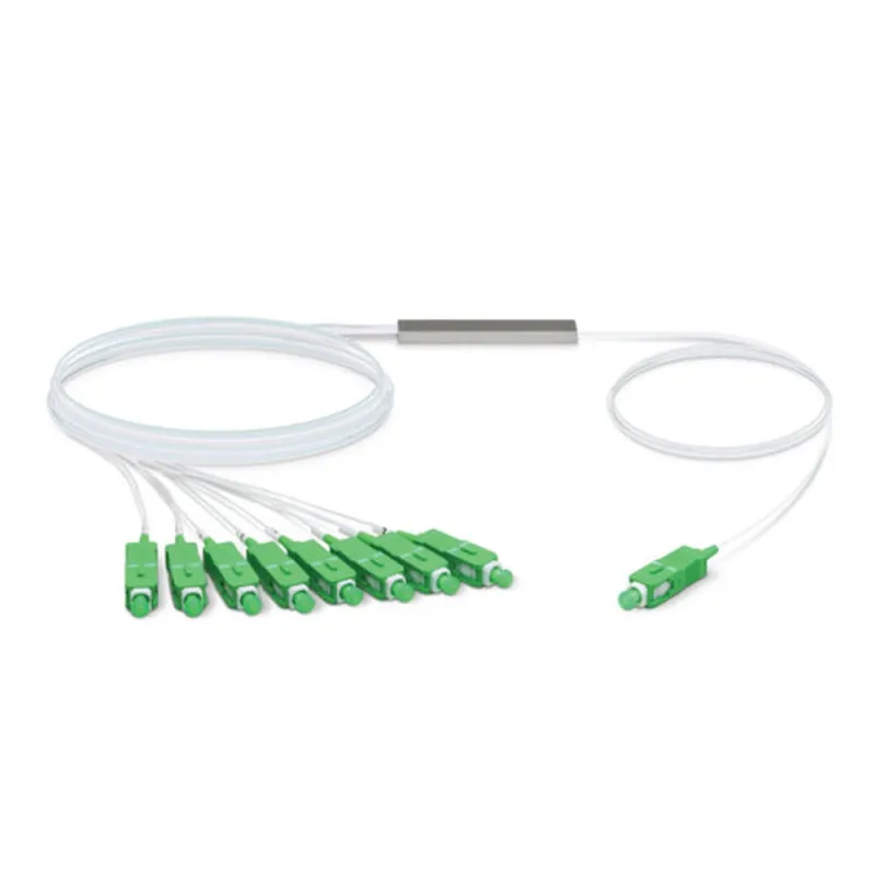 Divisor Óptico Ubiquiti UFiber Splitter - 1 x 8 Salidas - Conectores SC/APC - 1.5m - UF-SPLITTER-8