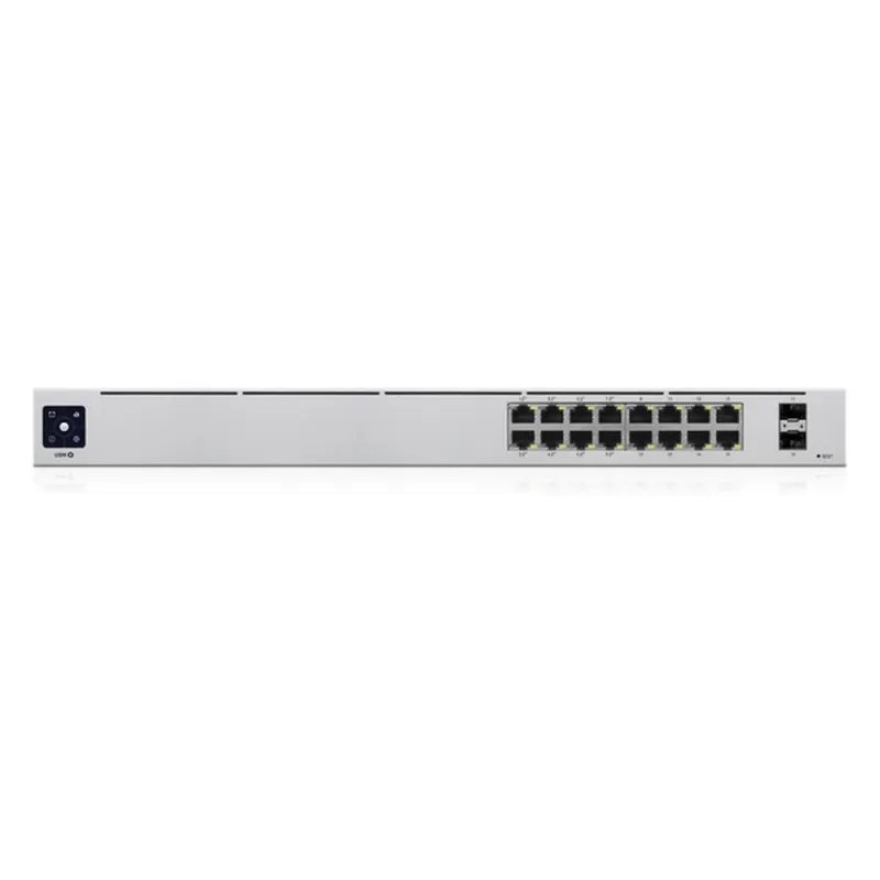 Switch Ubiquiti UniFi 16-Port PoE - 16 Puertos - Gigabit - PoE - 2 SFP - Gestionado - USW-16-POE
