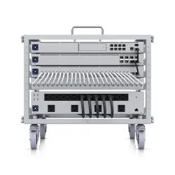 Unifi Rack Móvil Ubiquiti U-RACK-6U-TL - 6 Unidades - Incluye 1 Patchpanel de 24 Puertos Gigabit - No Requiere Herramientas - Incluye Ruedas - U-RACK-6U-TL