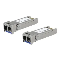 Transceptor Ubiquiti UFiber Módulo SFP+ 10G - LC - 1310nm - Monomodo - 10 Km - 2 Piezas - UACC-OM-SM-10G-D-2 Transceptor Ubiquiti UFiber Módulo SFP+ 10G - LC - 1310nm - Monomodo - 10 Km - 2 Piezas - UACC-OM-SM-10G-D-2