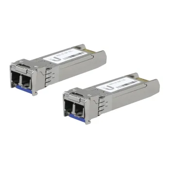 Transceptor Ubiquiti UFiber Módulo SFP+ 10G - LC - 1310nm - Monomodo - 10 Km - 2 Piezas - UACC-OM-SM-10G-D-2