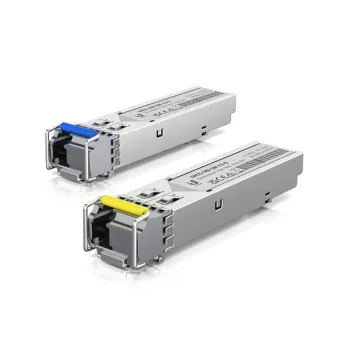 Transceptor Ubiquiti UACC-OM-SM-1G-S-2 SFP - LC - 1550nm - Monomodo - 2 Piezas - UACC-OM-SM-1G-S-2