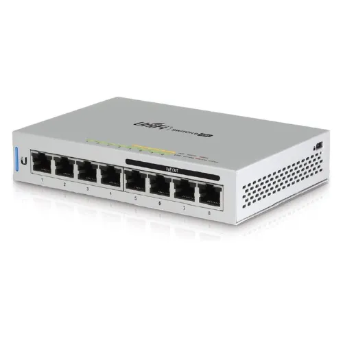 Switch Ubiquiti UniFi - 8 Puertos - Gigabit - PoE - Gestionado - US-8-60W Switch Ubiquiti UniFi - 8 Puertos - Gigabit - PoE - Gestionado - US-8-60W