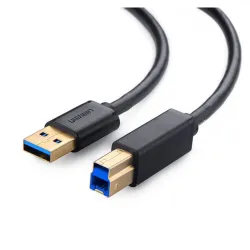 Cable de Impresora UGREEN US210 - USB 3.0 - USB A-B - 2M - Negro - 10372 Cable de Impresora UGREEN US210 - USB 3.0 - USB A-B - 2M - Negro - 10372