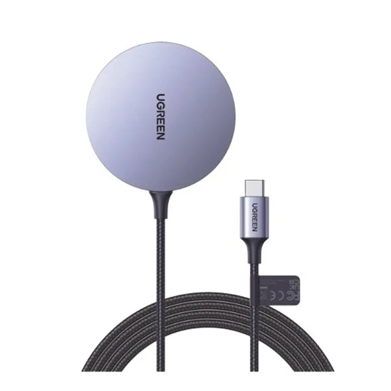 Cargador Inalámbrico UGREEN 30233 - 15W - Carga Rápida - Magnético - 30233