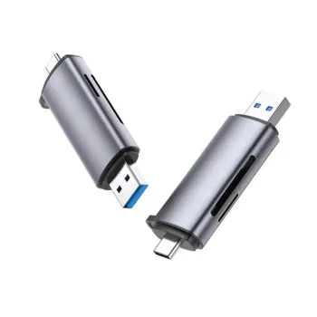 Lector de Tarjetas UGREEN 50706 - SD/Micro SD - USB-C - Plata - 50706
