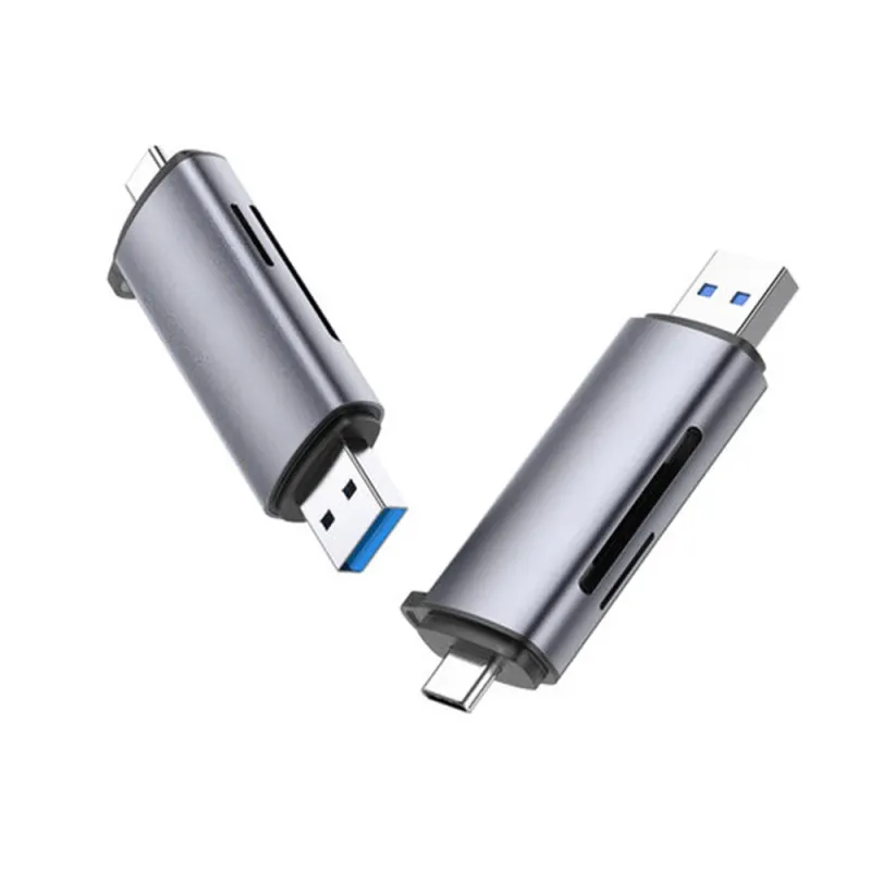 Lector de Tarjetas UGREEN 50706 - SD/Micro SD - USB-C - Plata - 50706