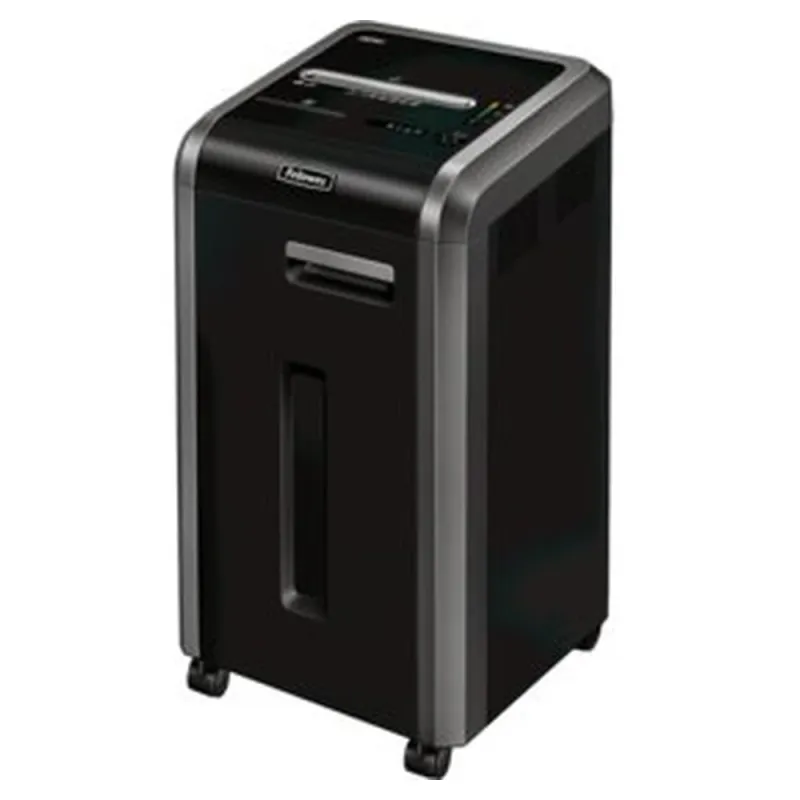 Trituradora Fellowes 225Ci - Corte Cruzado - 20 Hojas - Capacidades 16 Galones - Negro y Plata - 3825001