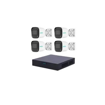 Kit de Vigilancia Uniarch XVR301-04F/4*UAC-B112-F28 - DVR 4 Canales - 4 Cámaras UAC-B112-F28 - Fuente de Poder Profesional - XVR301-04F/4*UAC-B112-F28