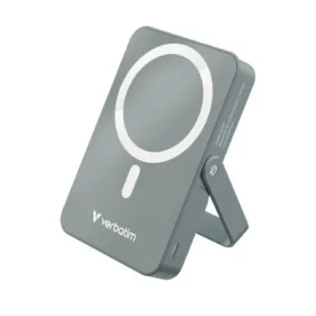 Power Bank Verbatim Charge and Go - 10000mAh - Magnético - Gris - 032249