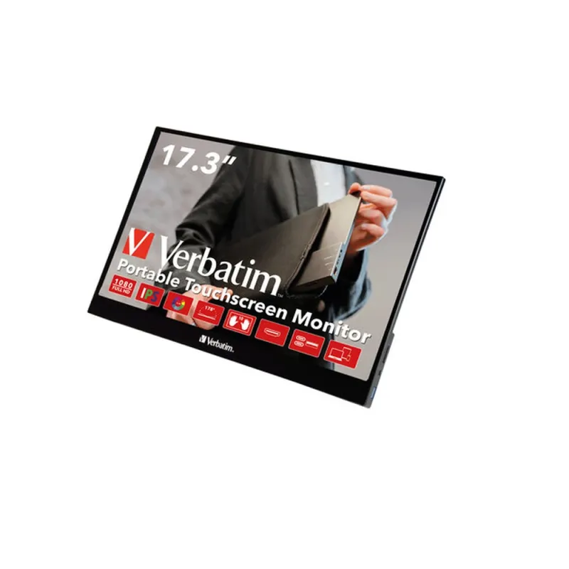 Monitor Portátil Verbatim 49593 - 17.3" - Touch - Full HD - HDMI - 49593