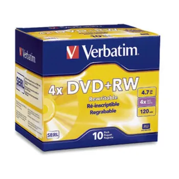 DVD+RW Verbatim DataLifePlus - 4X - 4.7GB - Paquete de 10 Piezas - 94839