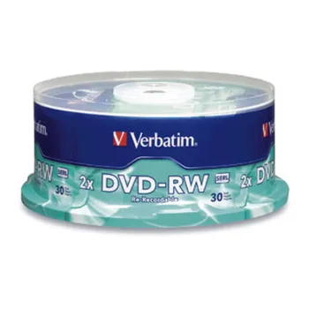 DVD-RW Verbatim - 4X - 4.7GB - Paquete de 30 Piezas - 95179
