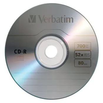 CD-R Verbatim - 52X - 700MB - Paquete de 50 Piezas - 96298